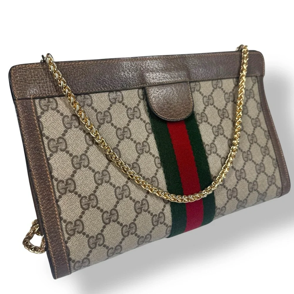 Gucci Ophidia Sherry line GG Monogram Accessory Collection Clutch Crossbody Bag - Picture 3 of 17